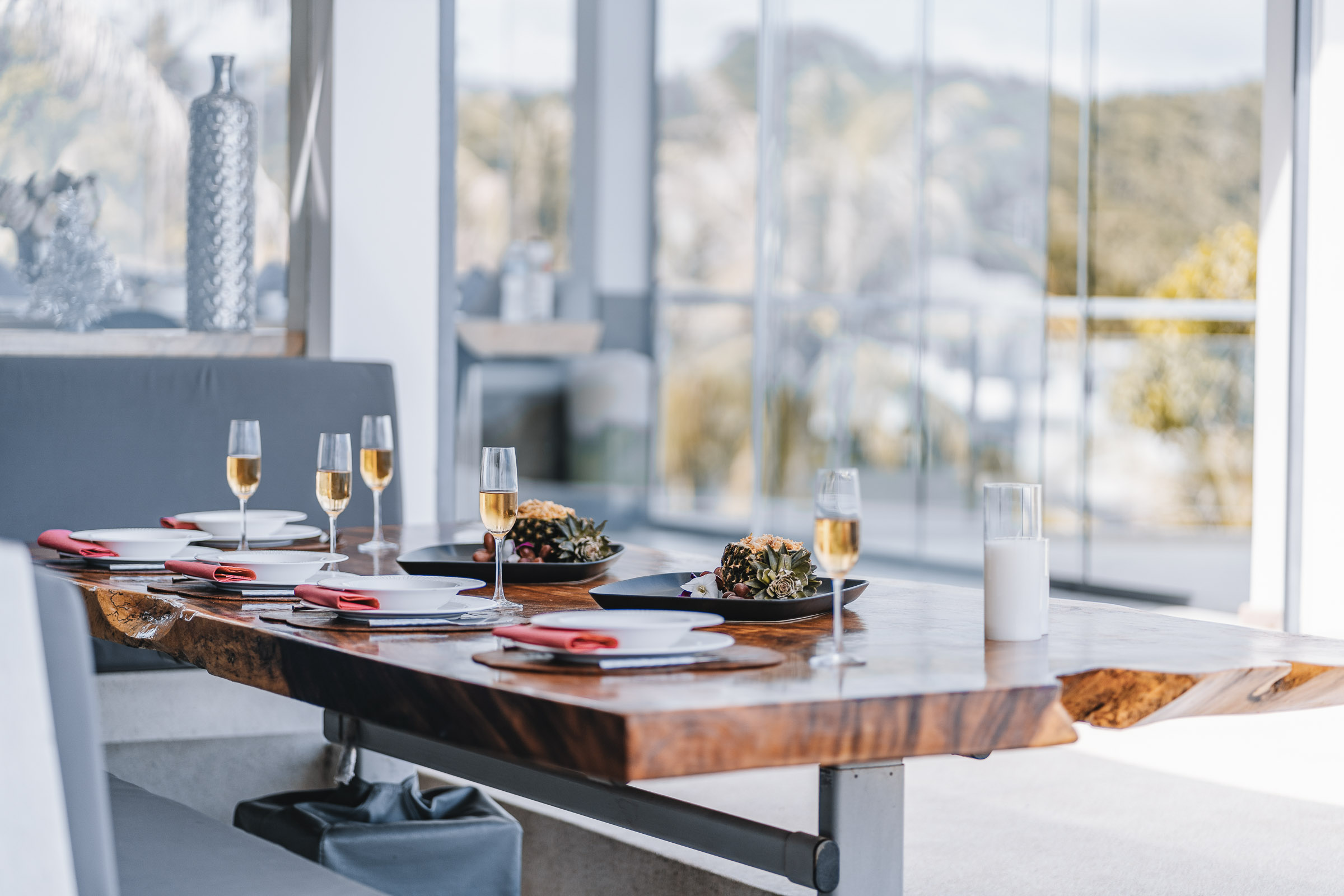 Outdoor dining terrace
