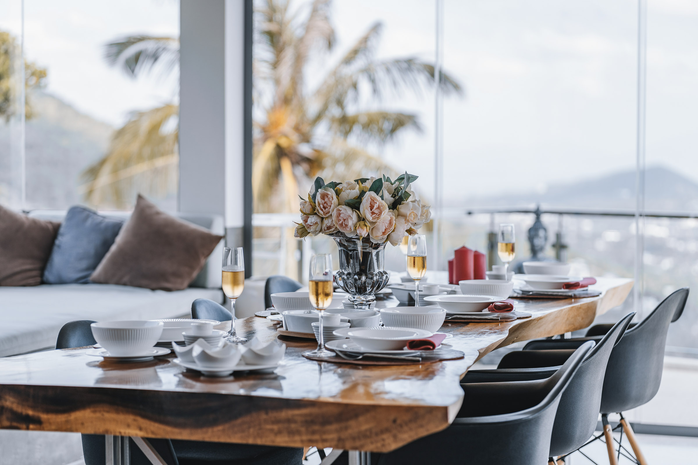 Indoor dining area
